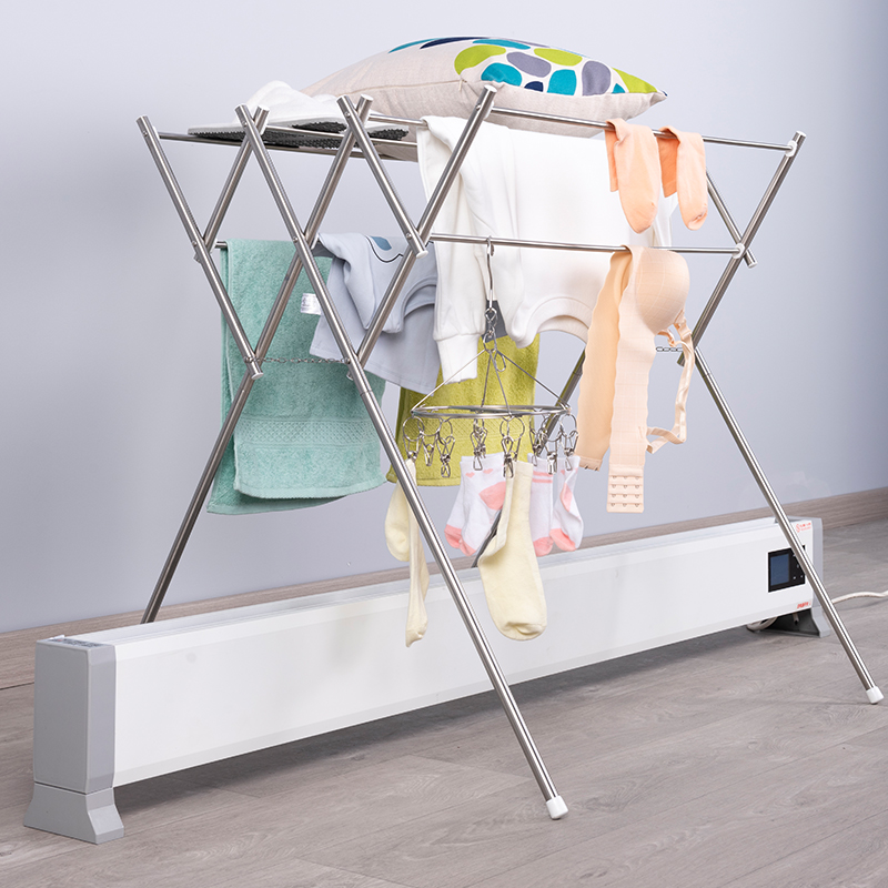 Towel rack Floor skirting board Heater Special drying rack Folding indoor small bay window mini drying rack