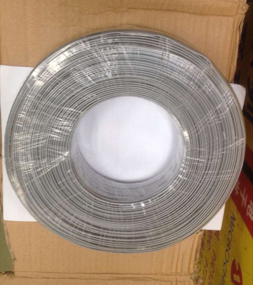 4-core grey flat telephone line RJ11 telephone connecting line telephone terminal telephone line voice line 130 m