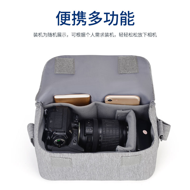Single-eye camera bag Canon Sony micro-single-eye camera m50 photography bag shoulder crossbody light portable Fuji bag female m6 200d