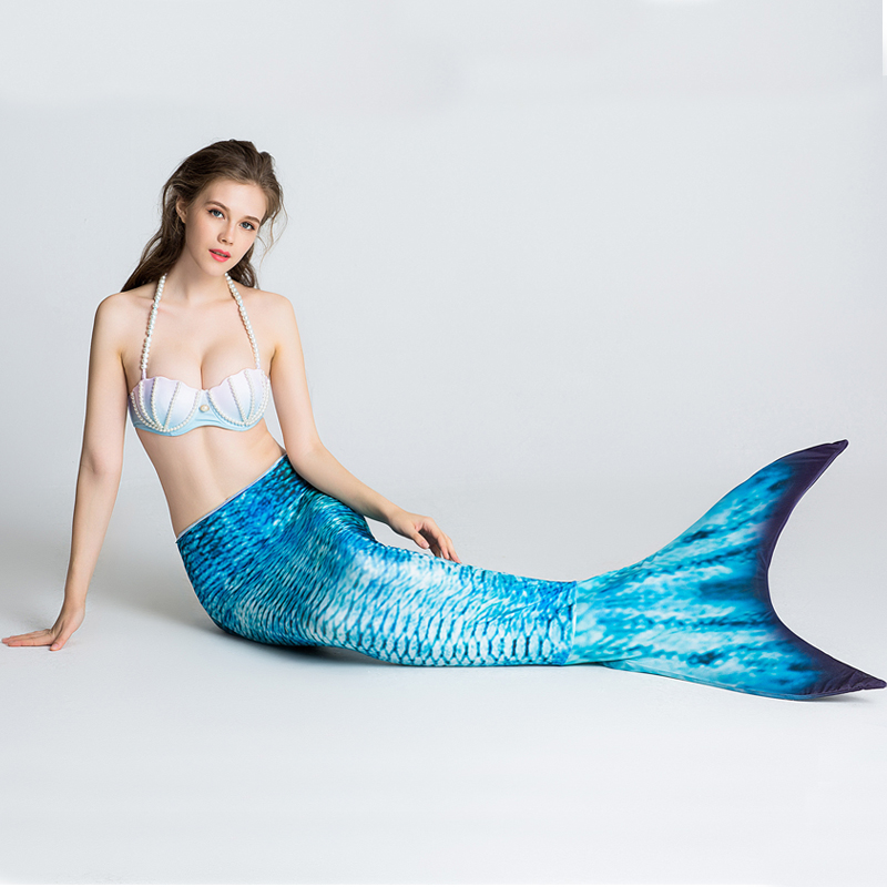 Mermaid tail Adult Swim Two-style swimsuit women's webbed sexy little breasts to woo the skinny photo gallery Clothing