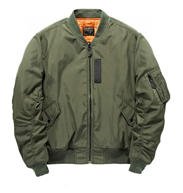 Xe jeep che chắn mùa xuân và mùa thu áo khoác bomber ma1 nam air Force cotton đồng phục size lớn bóng chày đồng phục xu hướng áo khoác phiên bản Hàn Quốc - Đồng phục bóng chày