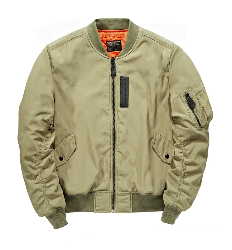 Xe jeep che chắn mùa xuân và mùa thu áo khoác bomber ma1 nam air Force cotton đồng phục size lớn bóng chày đồng phục xu hướng áo khoác phiên bản Hàn Quốc - Đồng phục bóng chày