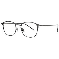 BOLOON Tyrannothin Glasses Round Frame 24 Years New Pint Titanium Metal Nearsightedness Glasses Frames Business Men And Womens Frames BT1615