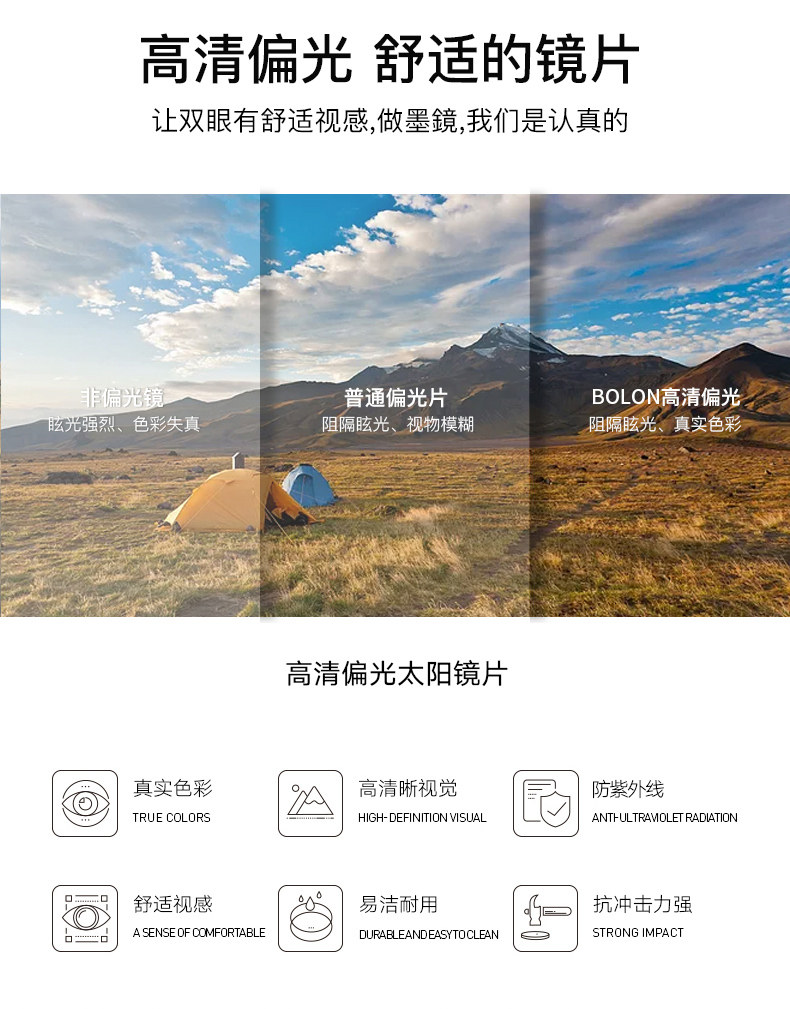 博士眼镜 OURNOR欧拿 防紫外线太阳镜 图4