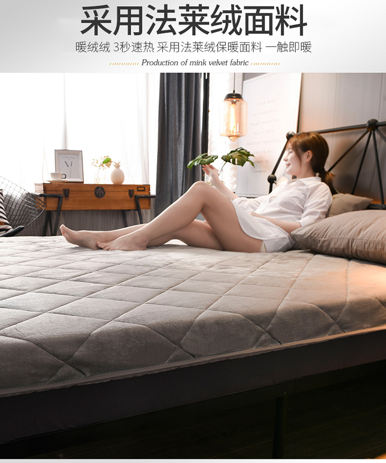 Bắc Âu nhỏ gọn dày flannel nệm miếng đệm 1,5m 1.8m đôi tatami nệm pad xốp là 1,2 m - Nệm nệm