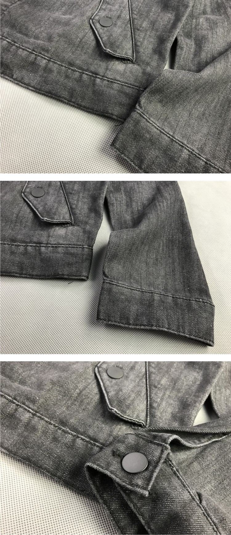 Cotton wash dụng cụ denim áo khoác rộng kích thước lớn mùa xuân và mùa thu áo khoác denim áo khoác rộng chất béo áo khoác áo trung niên