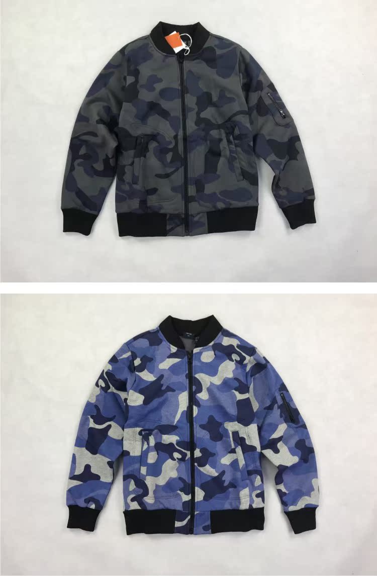 Ngụy trang Bóng chày Không quân Pilot Tooling Cotton Áo có cổ áo nam áo bomber nam