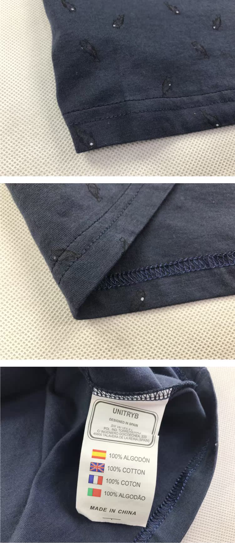 Ra khỏi châu Âu Cotton thoải mái ngắn tay áo sơ mi polo cá tính In thời trang Joker Slim một nửa áo thun polo trắng