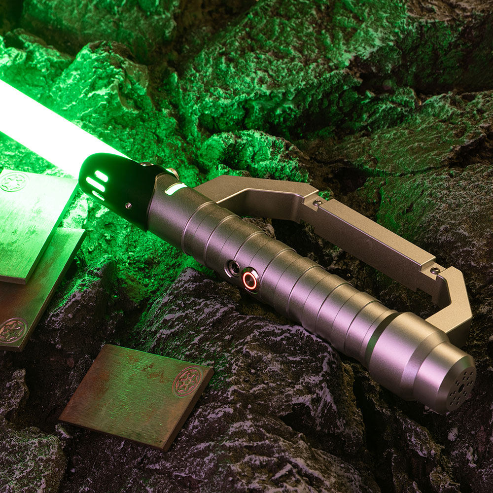 Damien Lightsaber - Metal handle cool X pixel smooth waving infinite color change can be heavy duel