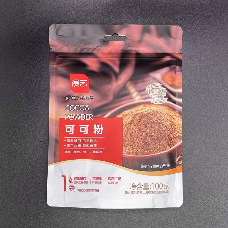 Zhanyi cocoa powder matcha powder cake snowflake crisp dark chocolate biscuit milk tea brewing special baking raw materials