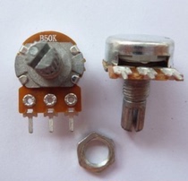 New B50K single 3-leg handle 15mm audio amplifier tuning electronic speaker accessories parts 6 5 yuan