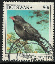 Botswanas 1997 bird stamps are sold in 50 tons and one piece is sold (the stamp position is different)