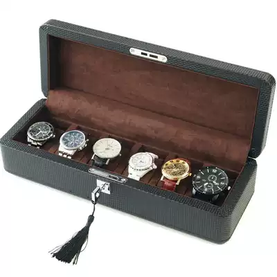 Belldandy Beerdandy men's watch box Women's Watch storage box 6 grid box Black birthday gift