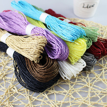 30 m color double strand paper rope children creative art paste painting decorative paper rope painting art works paper rattan rope