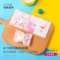 Розовый белый единорог четыре -один [100]