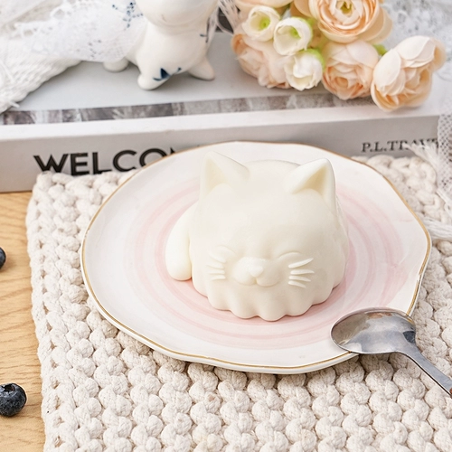 Трехмерный кролик, форма, мультяшный пищевой силикон, мусс, кот