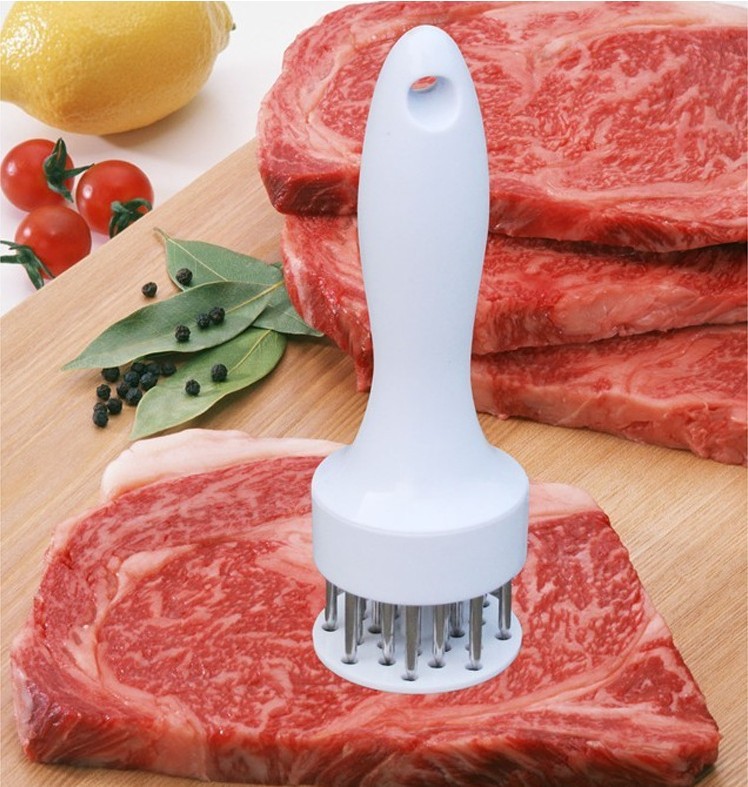 Foreign Trade Kitchen Small Tools Steak Pork Steak Quick Pine Meat Needle Practical Stainless Steel Tender Meat Needle Tender Meat Hammer