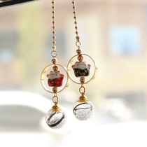 Baby fetal hair car pendant car decoration newborn baby souvenir umbilical cord fetal hair preservation handmade lucky cat