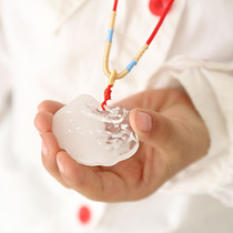 Breast milk longevity lock fetal hair bead pendant necklace hand baby fetal hair souvenir homemade DIY material package preservation