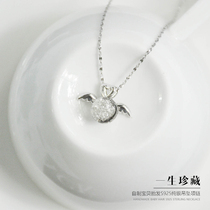 Angel wings baby hair diy make newborn baby hair 925 sterling silver baby souvenir pendant necklace