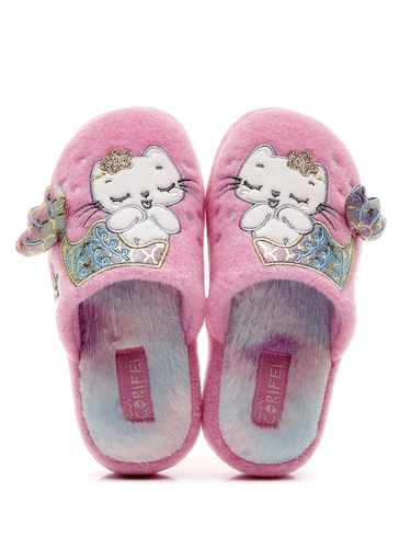 Детские демисезонные милые нескользящие тапочки для принцессы, подходит для подростков