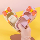 Летние нескользящие тапочки для принцессы, сандалии с бантиком, пляжная обувь, подходит для подростков, мягкая подошва