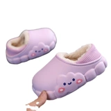 Зимняя детская сумка, тапочки, утепленная удерживающая тепло обувь, милые водонепроницаемые нескользящие туфли