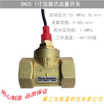  DN25 1 inch water flow signal control switch Reed induction high temperature brass piston flow switch