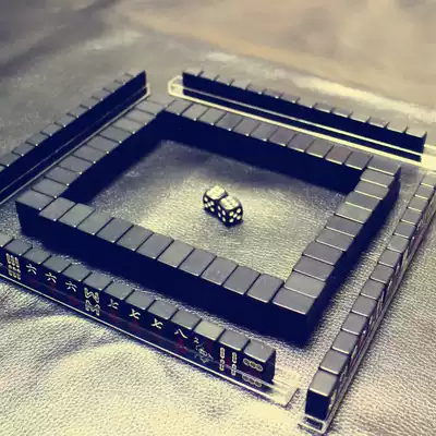 Small Mahjong mini pocket small black 23mm mini travel small mahjong solid dormitory portable cute