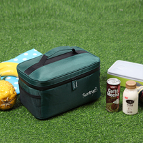 Outdoor picnic bag Large-capacity insulation bag thickened cold belt lunch box pocket lunch box flat aluminum foil portable bag