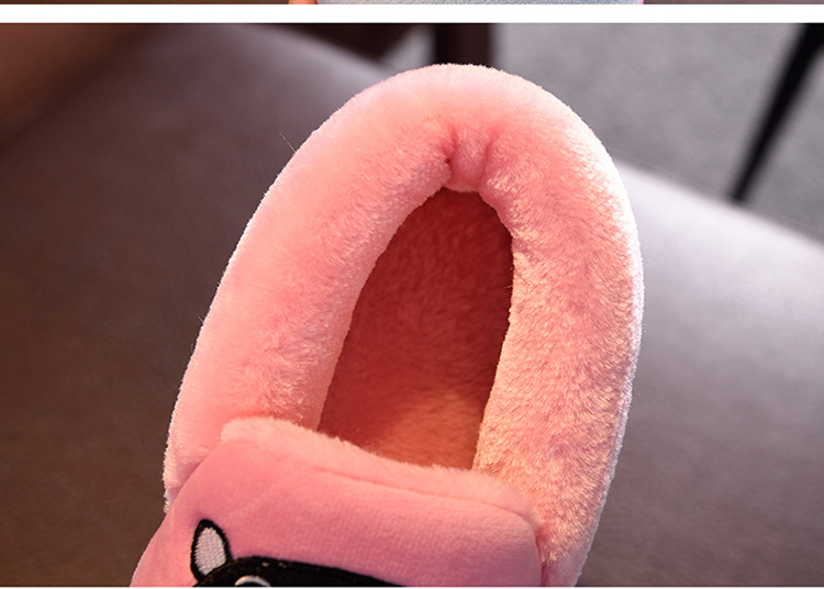 Cool MA mùa đông dễ thương đôi dép cotton nhà với nam và nữ trong nhà mềm dày đáy giày chống trượt ấm dép chống trơn
