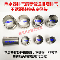  Stainless steel water heater strong exhaust pipe Exhaust exhaust pipe Ventilation pipe accessories Conversion head reducer head Reducer head