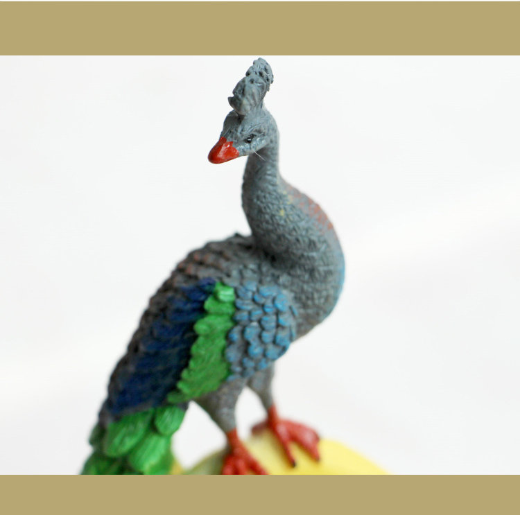 Creative peacock ashtray southeast Asia style tea table trinkets, furnishing articles mini animal decoration of resin