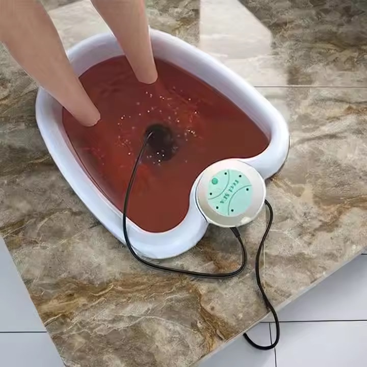 Manufacturer's Amazon Bestseller Foot Spa Mini Foot Massager, Convenient Round Ion Foot Bath Device