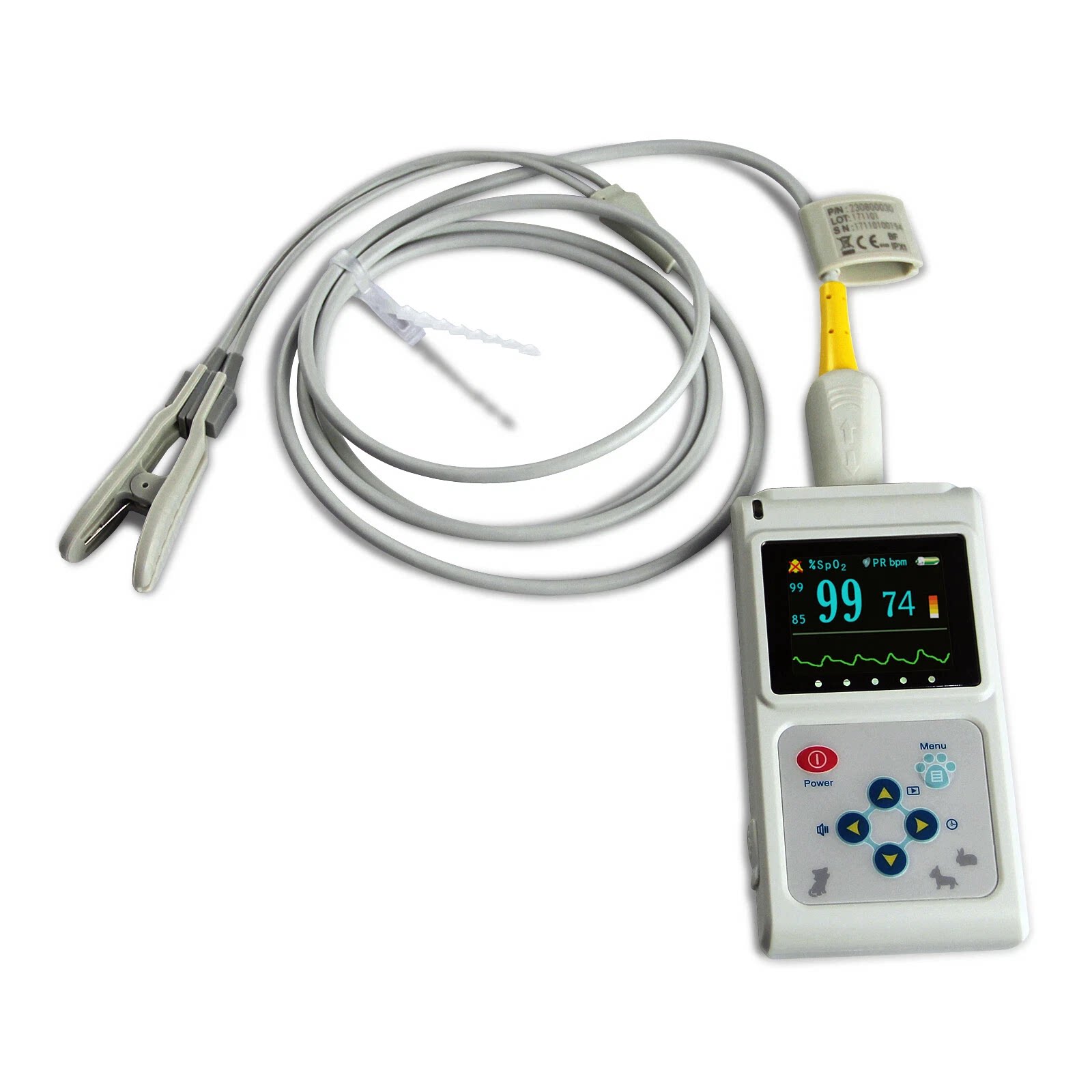 Vet/Animal/Pets 1.8 Pulse Oximeter Spo2 Monitor blood oxygen