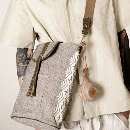 HKWorkshop Polar Day Series Большой перекрестный плечо плечо верхняя политическая популярность Пекиаризм Простой летнее ноутбук Сумка