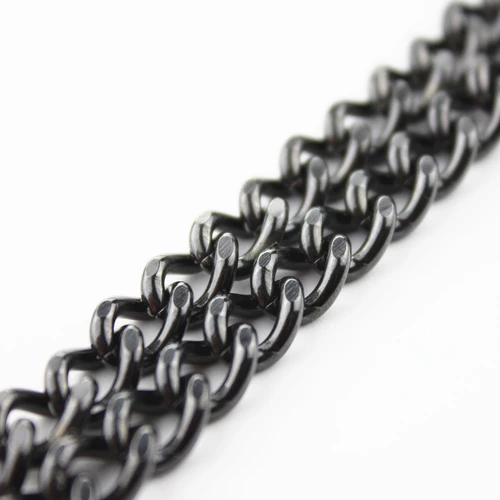 Petcare Импортированная черная двойная двойная двойная из нержавеющая сталь P -цепная цепная цепь -цепь воротник золотой ретривер