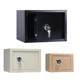 Household mechanical double-layer mini safe office key safe deposit box file elderly safe into the wall anti-theft