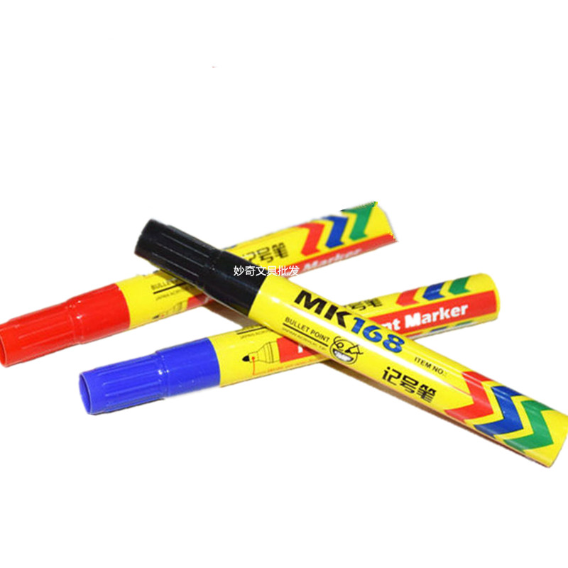 Tongyang Mark Pen MK168 Oil Single Head of Oil Mark Pen Pen Pen 10 Pack