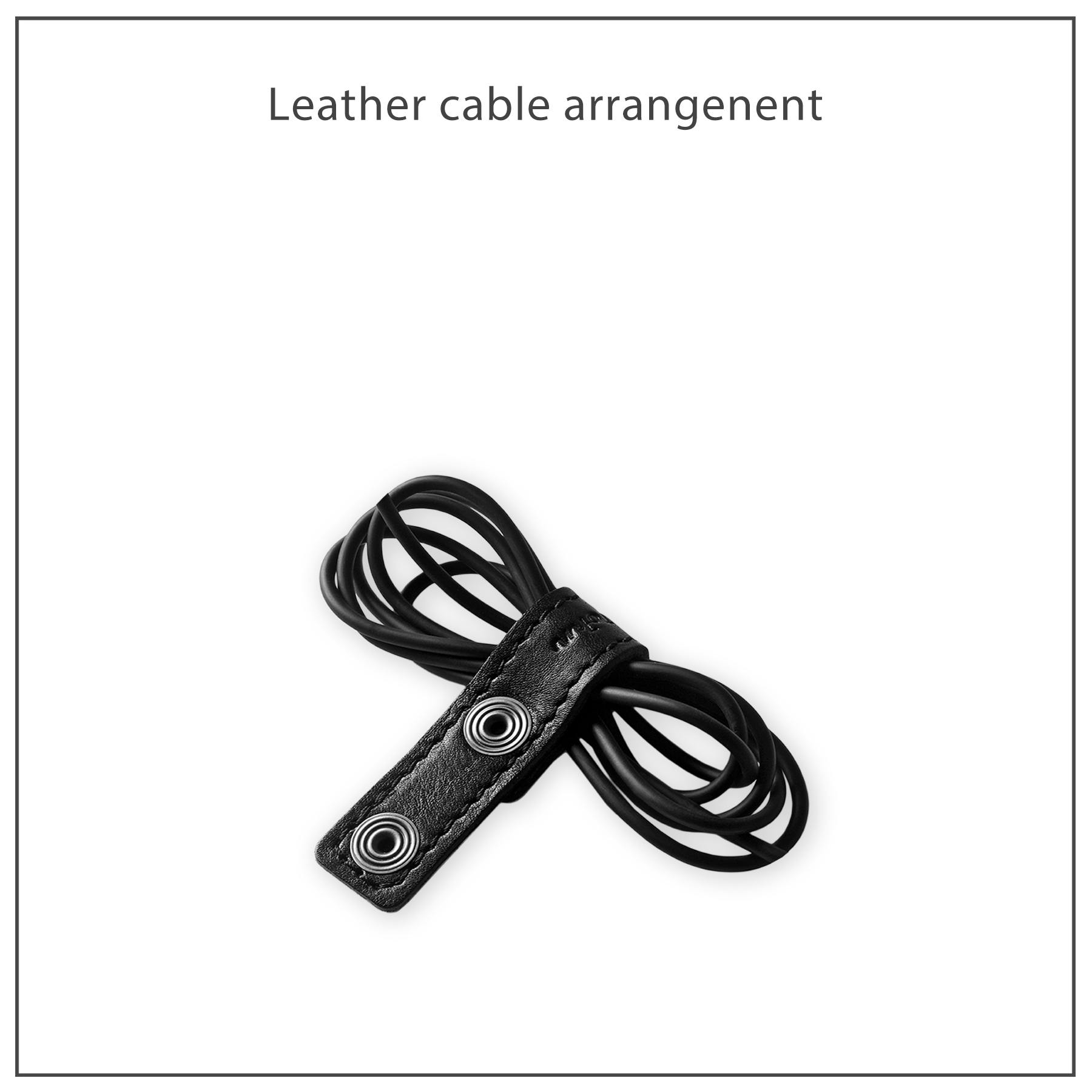 Ciderjohn Leather data cable storage buckle Headphone cable Leather buckle cable manager Leather winding device