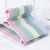 Wide-shouldered non-marking hanging clothes drying rack rack magic artifact household plastic wardrobe adhesive hook multi-function