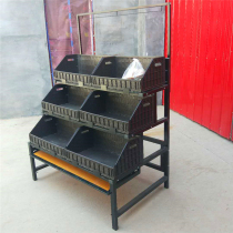 Fruit Shelving Sub Vegetable Racks Fruits and vegetables Shelf Supermarket Vegetable Racks Plastic Basket Rack Raw Vegetables Show Rack Clear Barn