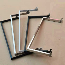 Shelf Beam Square Tube Live Stainless Steel Positive Hanging Side Hanging Crossbar Clothing Shelf Upper Wall Hanging Pole AA Column Ladder Pole