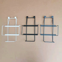 Supermarket shelf selling cutting board shelf Glued Board Rack Cutting Board Shelf Width Adjustment Hook Black And White Grey Plus Coarse Rack
