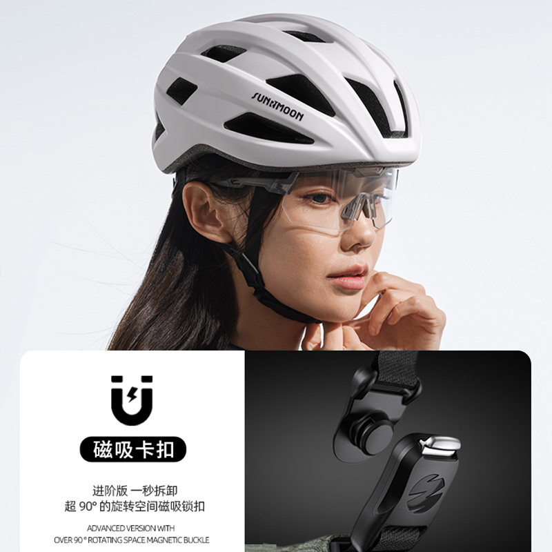 Sunrimoon Cs-11 Bicycle Riding Helmet for Men and Women, One-Piece Breathable Safety Helmet