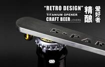 s-parts Stan Titanium Unscented Bottle Opener Beer Wrench Black Gold Bike Accessories