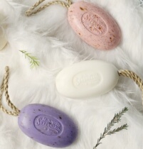 France imports Fanion fragrance essential oil soap lanyard natural plant particles shower cleansing shea butter