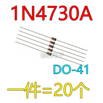 1N4730A 1W regulator 3 9V diode DO-41 glass seal in-line insertion (20)