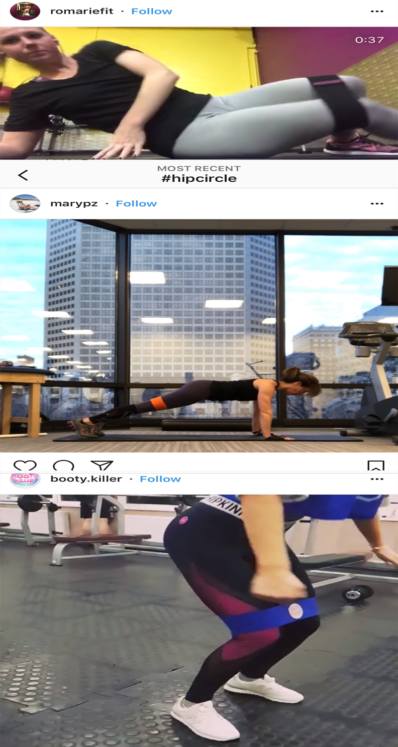 ремень для йоги 弹力圈深蹲练臀阻力圈ins翘臀圈瑜伽健身弹力带瘦腿虐臀拉力圈 U/powex