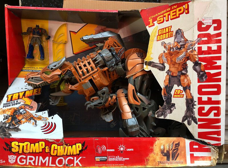 Clearance Bad Packaging Hasbro Big Movie Transformers 4 Dinosaur Rage Steel Cable A6145 Deformation Model